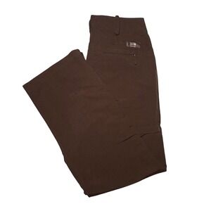 North Face Convertible Hiking Pants Brown Womens Size 8 Zip-Off Cargo